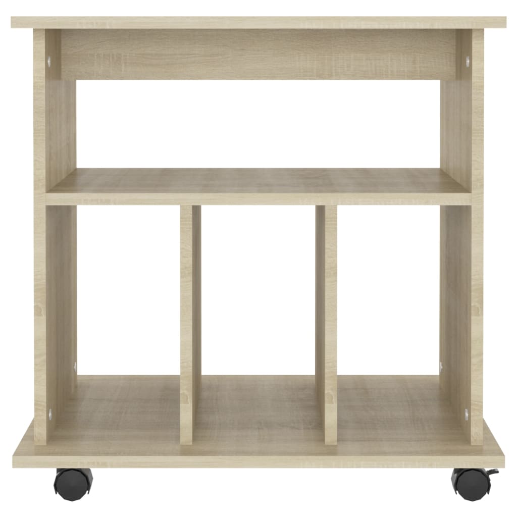 vidaXL Rollschrank Sonoma-Eiche 60x45x60 cm Holzwerkstoff