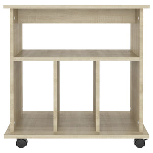 vidaXL Rollschrank Sonoma-Eiche 60x45x60 cm Holzwerkstoff