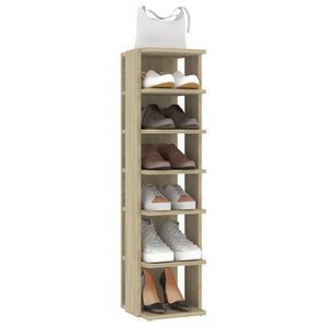 Schuhschrank Sonoma-Eiche 27,5x27x102 cm Holzwerkstoff Stilecasa