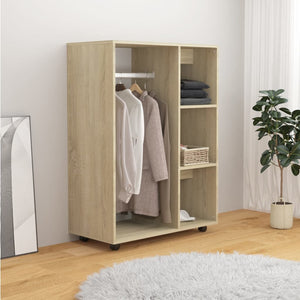 Kleiderschrank Sonoma-Eiche 80x40x110 cm Holzwerkstoff Stilecasa