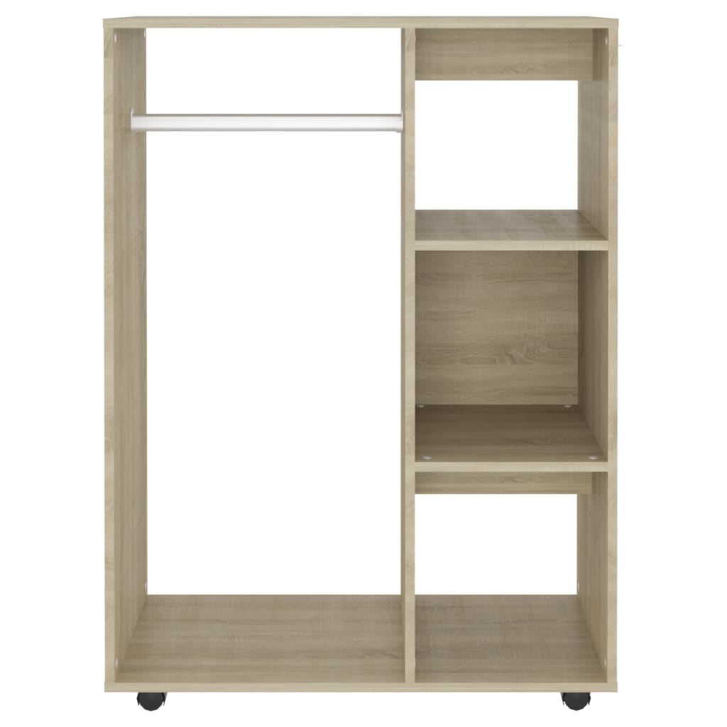 Kleiderschrank Sonoma-Eiche 80x40x110 cm Holzwerkstoff Stilecasa