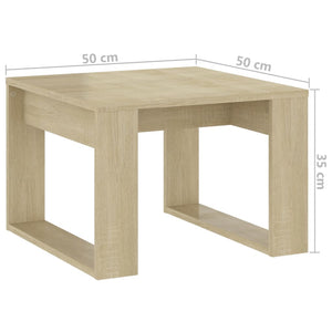 vidaXL Beistelltisch Sonoma-Eiche 50x50x35 cm Holzwerkstoff