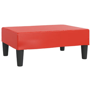 vidaXL Fußhocker Rot 78x56x32 cm Kunstleder