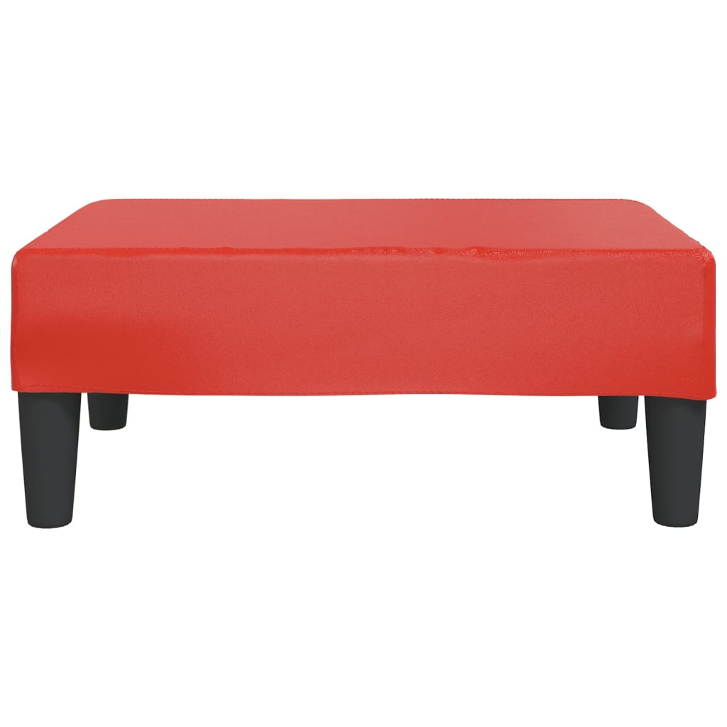 vidaXL Fußhocker Rot 78x56x32 cm Kunstleder