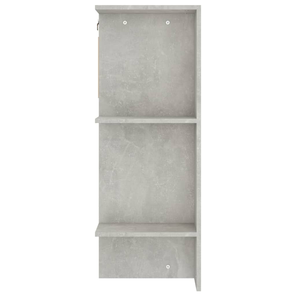 vidaXL Flurschrank Betongrau 97,5x37x99 cm Holzwerkstoff