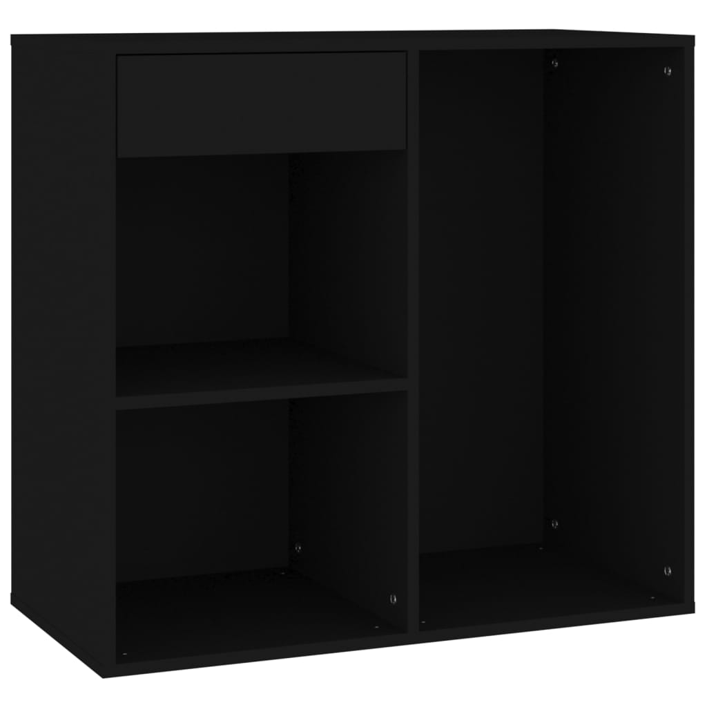 vidaXL Kosmetikschrank Schwarz 80x40x75 cm Holzwerkstoff