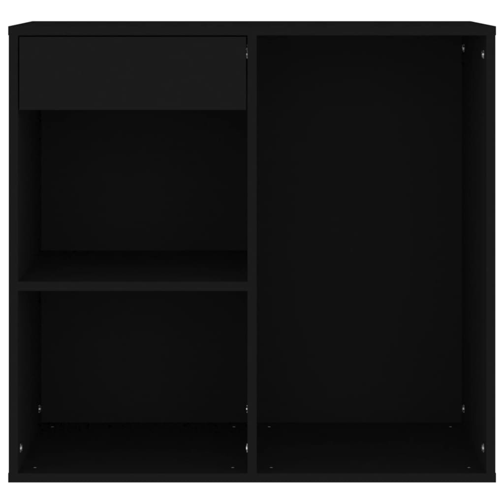 vidaXL Kosmetikschrank Schwarz 80x40x75 cm Holzwerkstoff