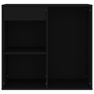 vidaXL Kosmetikschrank Schwarz 80x40x75 cm Holzwerkstoff