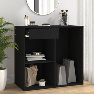 vidaXL Kosmetikschrank Schwarz 80x40x75 cm Holzwerkstoff