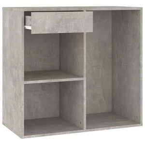 vidaXL Kosmetikschrank Betongrau 80x40x75 cm Holzwerkstoff