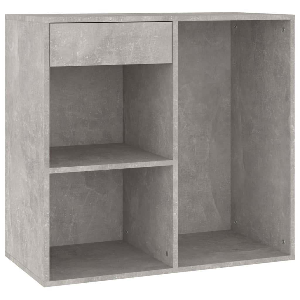 vidaXL Kosmetikschrank Betongrau 80x40x75 cm Holzwerkstoff