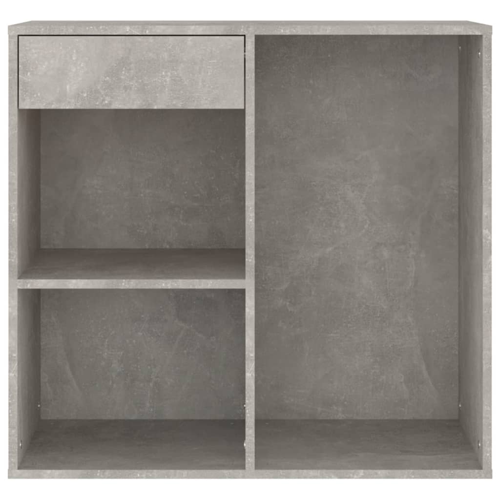 vidaXL Kosmetikschrank Betongrau 80x40x75 cm Holzwerkstoff