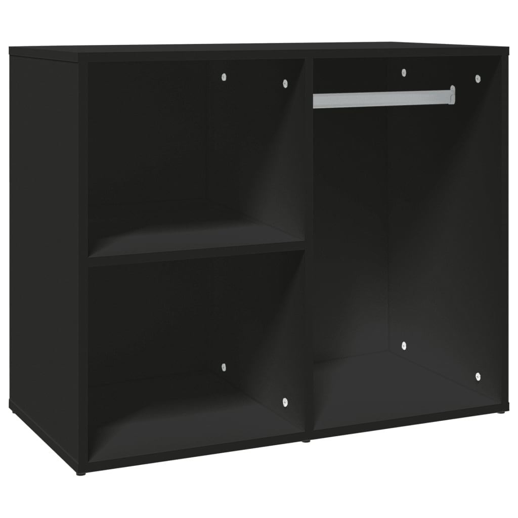 Regal für Schminktisch Schwarz 80x40x65 cm Holzwerkstoff Stilecasa