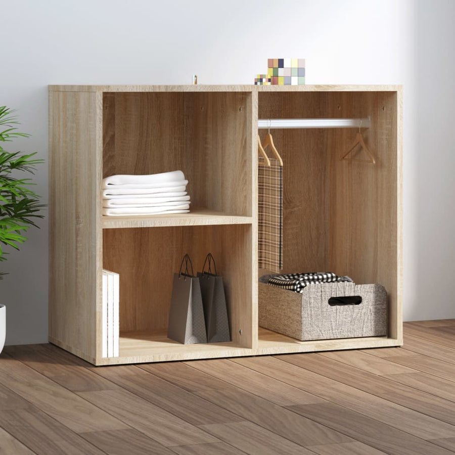 Regal für Schminktisch Sonoma-Eiche 80x40x65 cm Holzwerkstoff Stilecasa