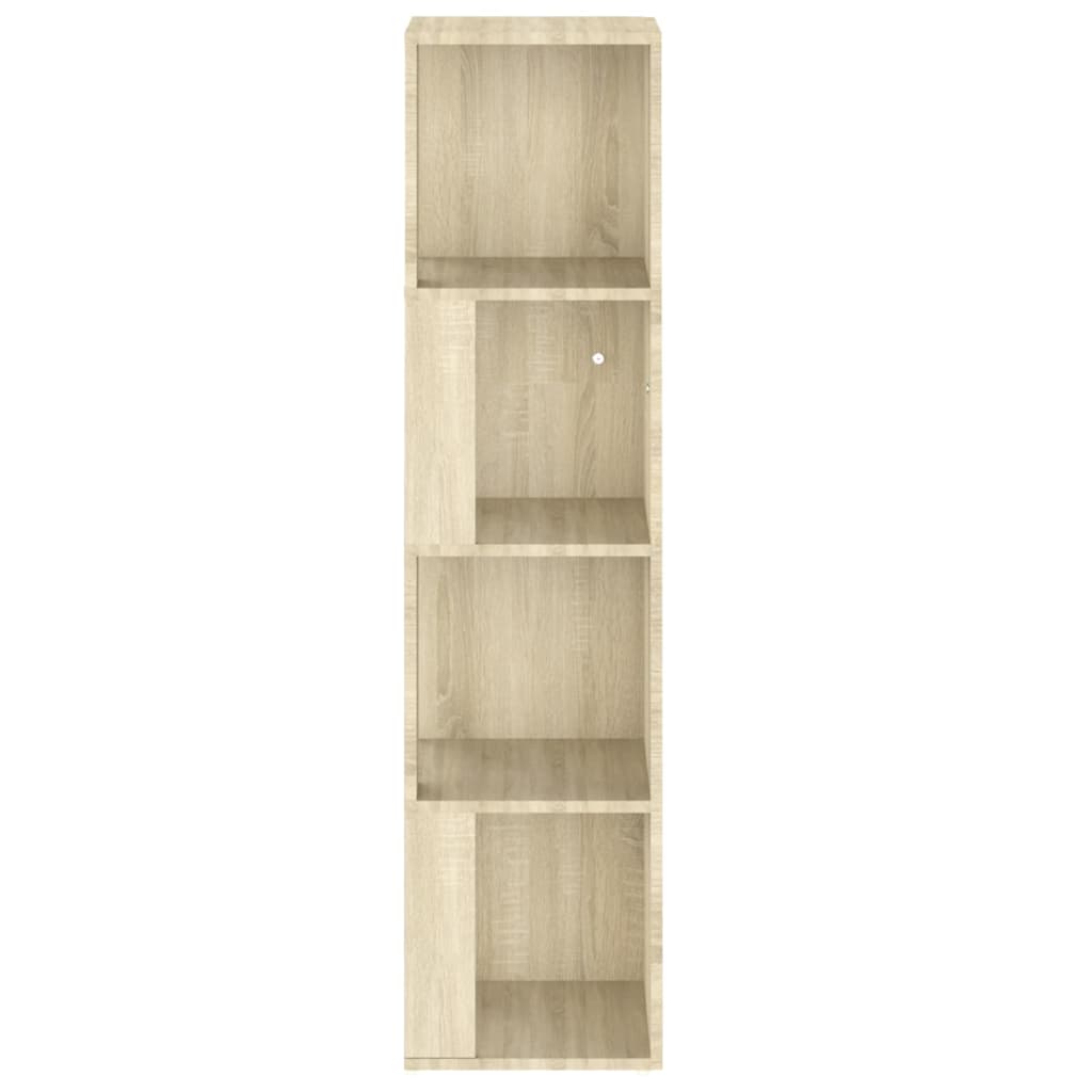 vidaXL Eckregal Sonoma-Eiche 33x33x132 cm Holzwerkstoff