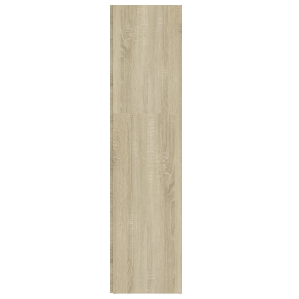 vidaXL Eckregal Sonoma-Eiche 33x33x132 cm Holzwerkstoff