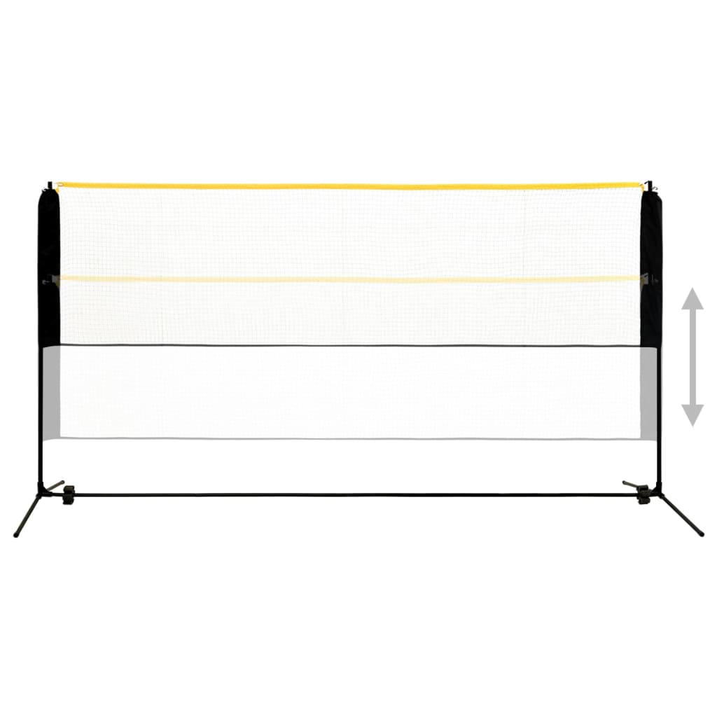 vidaXL Badmintonnetz Verstellbar 300x103x94-158 cm Metall