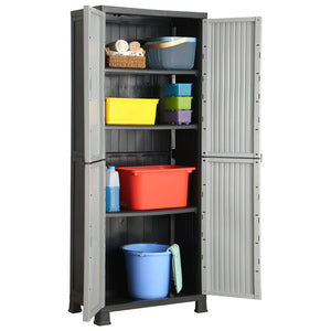 vidaXL Kunststoffschrank 68x39x171,5 cm