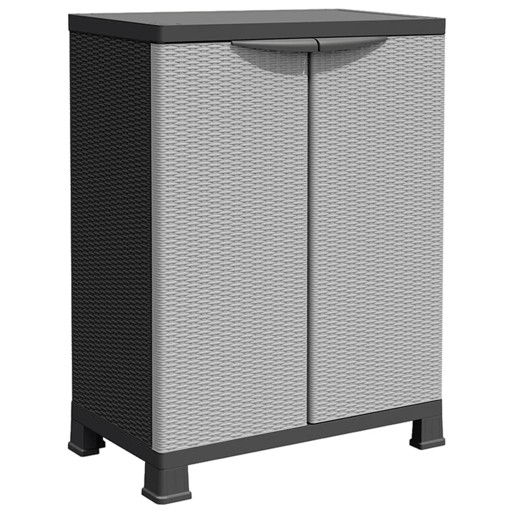 vidaXL Kunststoffschrank 68x39x92 cm Rattan-Design