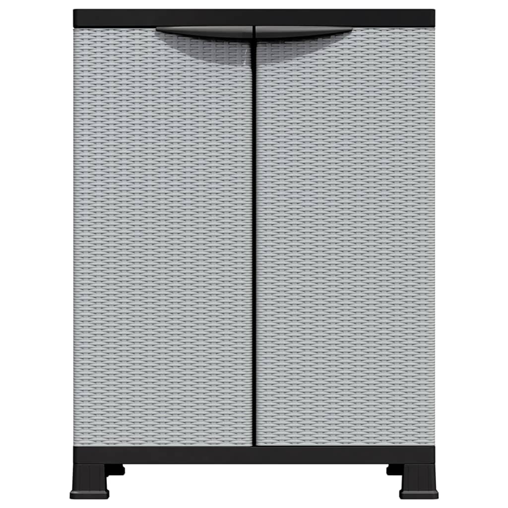 vidaXL Kunststoffschrank 68x39x92 cm Rattan-Design