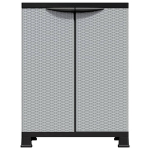 vidaXL Kunststoffschrank 68x39x92 cm Rattan-Design