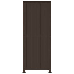 Kunststoffschrank 68x39x171,5 cm Rattan-Design Stilecasa