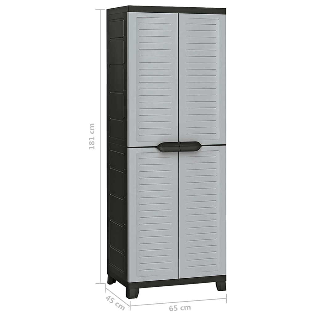 vidaXL Kunststoffschrank 65x45x181 cm