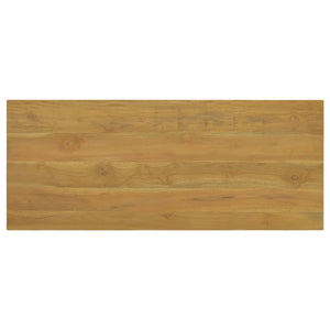 vidaXL Wand-Badschrank 110x45x30 cm Teak Massivholz