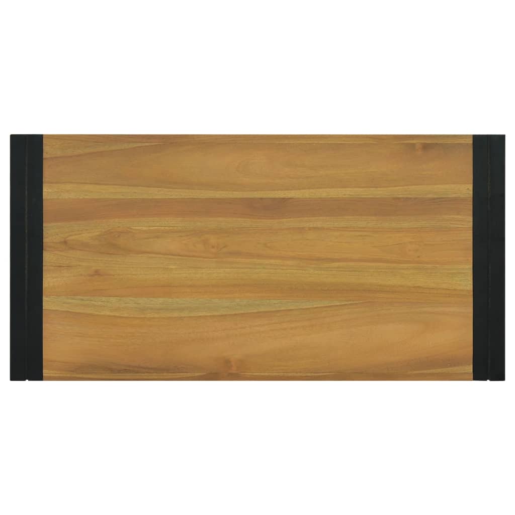 vidaXL Wand-Badregal 90x45x35 cm Massivholz Teak