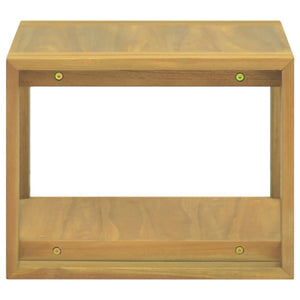 vidaXL Wand-Badregal 45x45x35 cm Massivholz Teak