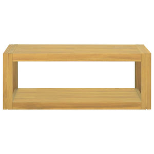 vidaXL Wand-Badregal 90x45x35 cm Massivholz Teak