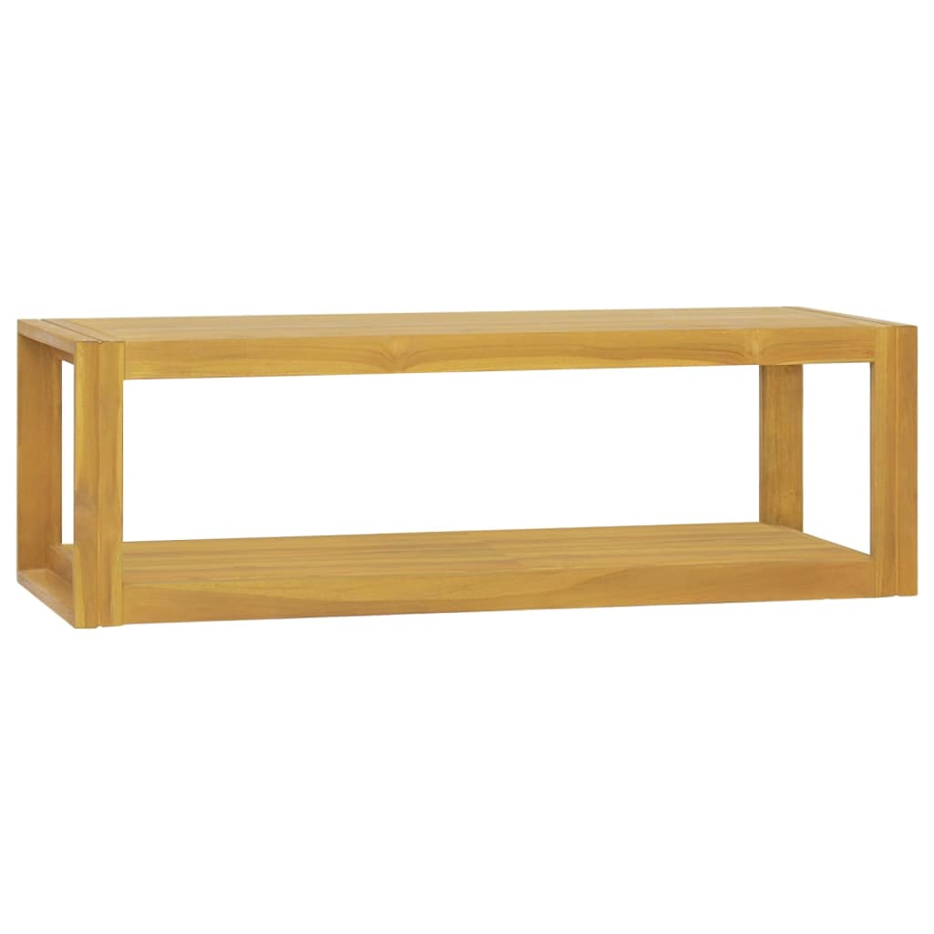 vidaXL Wand-Badregal 110x45x35 cm Massivholz Teak