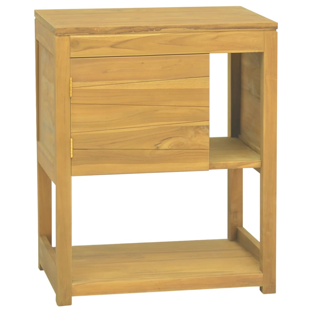 vidaXL Badschrank 60x40x75 cm Massivholz Teak