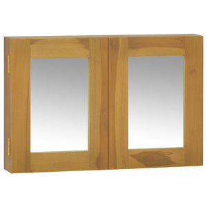 vidaXL Spiegelschrank 60x10x40 cm Massivholz Teak