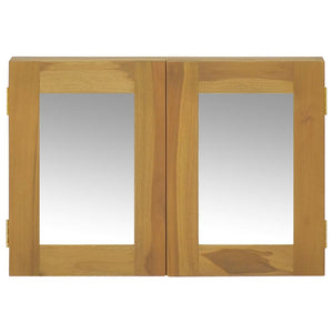 vidaXL Spiegelschrank 60x10x40 cm Massivholz Teak