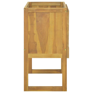 vidaXL Badschrank 90x45x75 cm Massivholz Teak