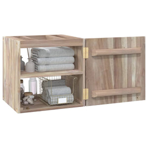 vidaXL Wand-Badschrank 41x38x40 cm Massivholz Teak