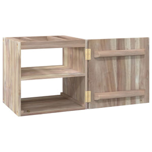 vidaXL Wand-Badschrank 41x38x40 cm Massivholz Teak