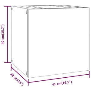 vidaXL Wand-Badschrank 41x38x40 cm Massivholz Teak