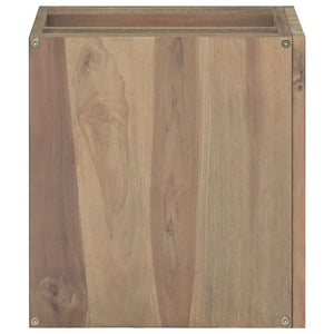 vidaXL Wand-Badschrank 46x25,5x40 cm Massivholz Teak