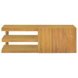 vidaXL Wand-Badschrank 90x40x30 cm Massivholz Teak