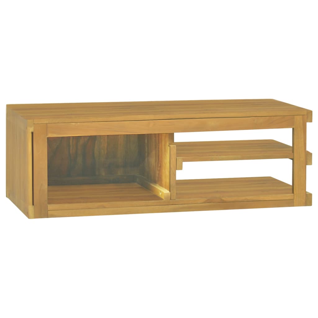 vidaXL Wand-Badschrank 90x40x30 cm Massivholz Teak