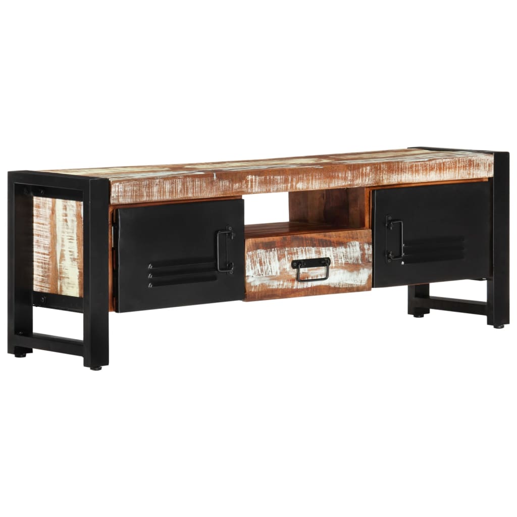 vidaXL TV-Schrank 120x30x40 cm Altholz Massiv