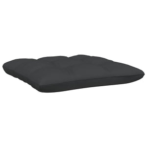 vidaXL 3-tlg. Garten-Lounge-Set mit Kissen Schwarz Kiefer Massivholz