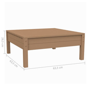 vidaXL 3-tlg. Garten-Lounge-Set mit Creme Kissen Massivholz Kiefer