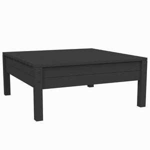 vidaXL 3-tlg. Garten-Lounge-Set mit Kissen Schwarz Massivholz Kiefer