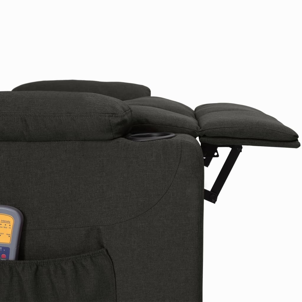 vidaXL Massagesessel Schwarz Stoff