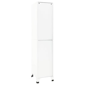 vidaXL Schließfachschrank Weiß 38x45x180 cm Stahl