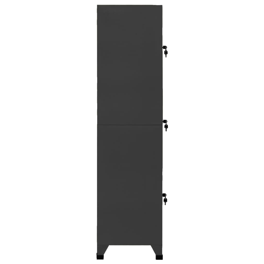 vidaXL Schließfachschrank Anthrazit 38x45x180 cm Stahl