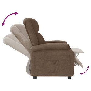 vidaXL Relaxsessel Braun Stoff